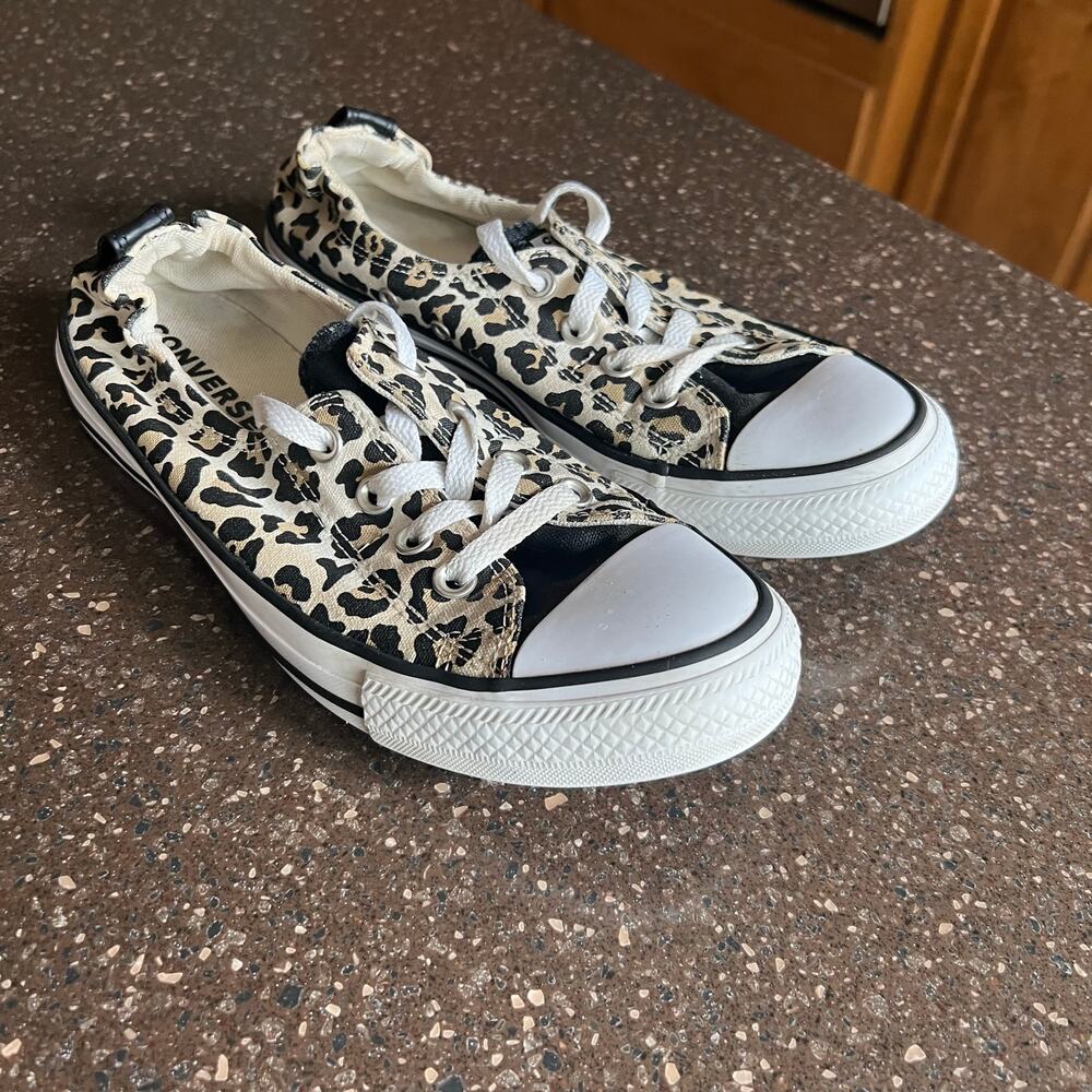 Converse Chuck Taylor All Star Shoreline Cheetah Print Women's Size 10 Shoes - Picture 5 of 11
